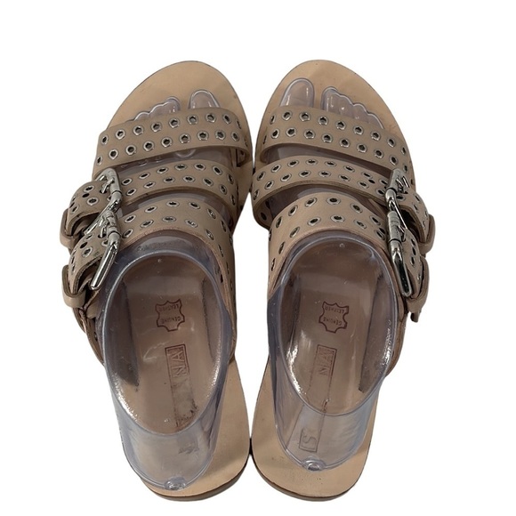 SOL SANA leather sandal slip on slide
Foster Eyelet Ecru sz 7 - Picture 3 of 13